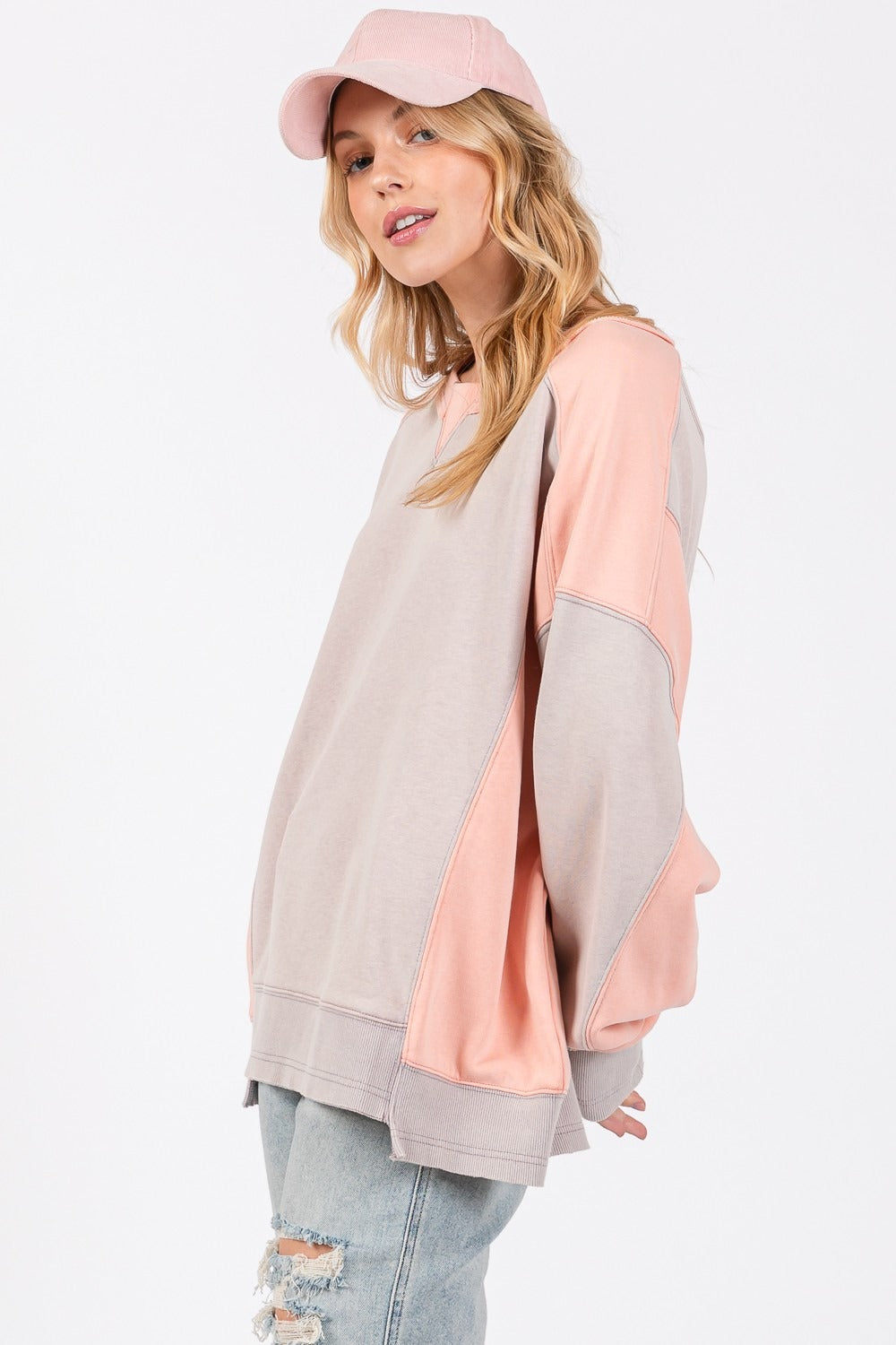 Peach color sweatshirt hotsell