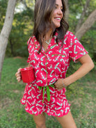 PREORDER: Christmas Candy Pajama Set in Three Colors Ave Shops