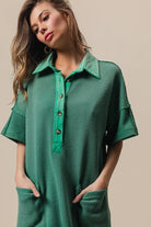 BiBi Jade Dip Dye Mineral Washed Texted Knitted Dress