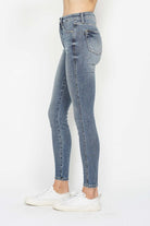 Judy Blue Contrast Washed High Waisted Bye Bye Tummy Control Jeans BoutiqueSimplified