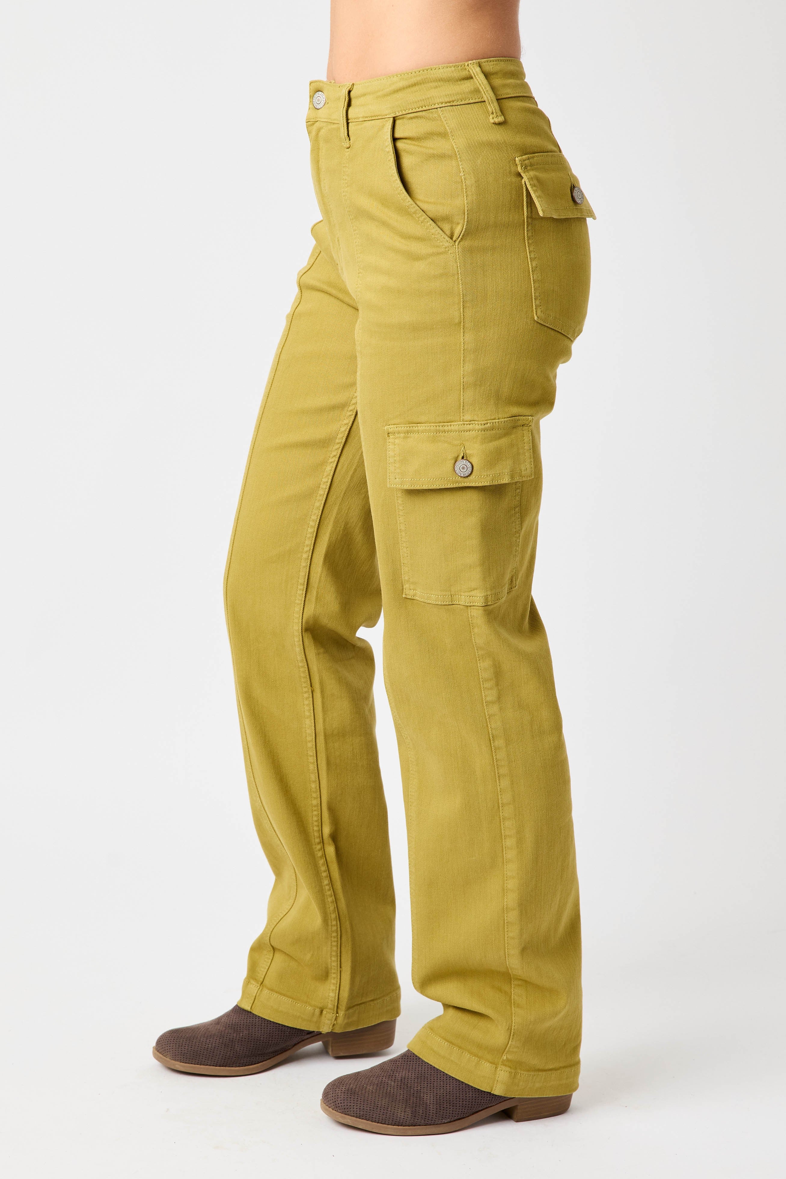 Judy Blue Matcha Doin' Cargo Jeans JB Boutique Simplified
