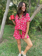 PREORDER: Christmas Candy Pajama Set in Three Colors Ave Shops