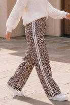 Kori Wild Side Leopard Print Wide Leg Pants