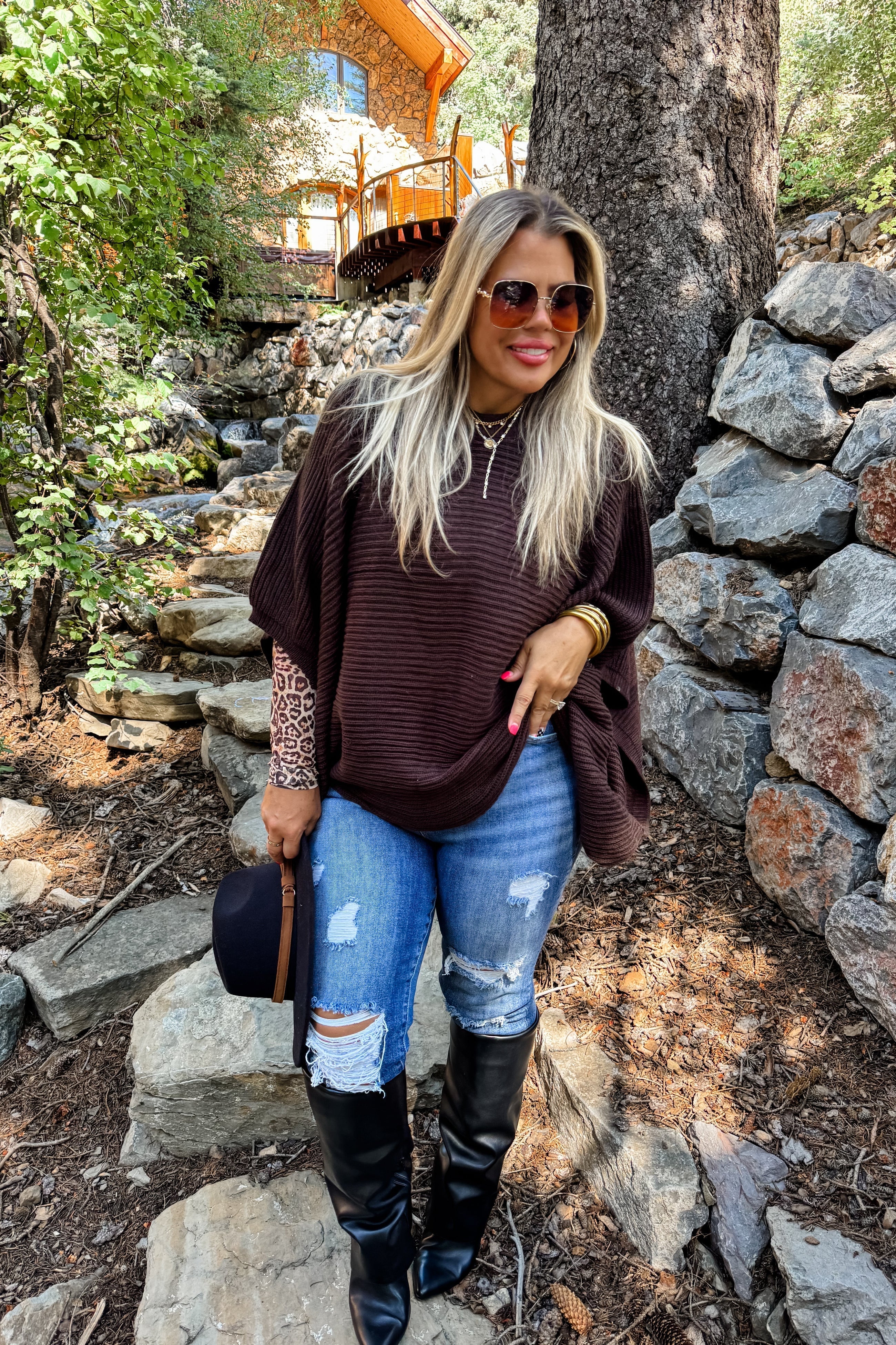 PREORDER: Blakeley Fall Meg Pullover Poncho Womens