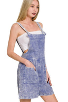 Zenana Marlin Woven Double Gauze Acid Washed Romper