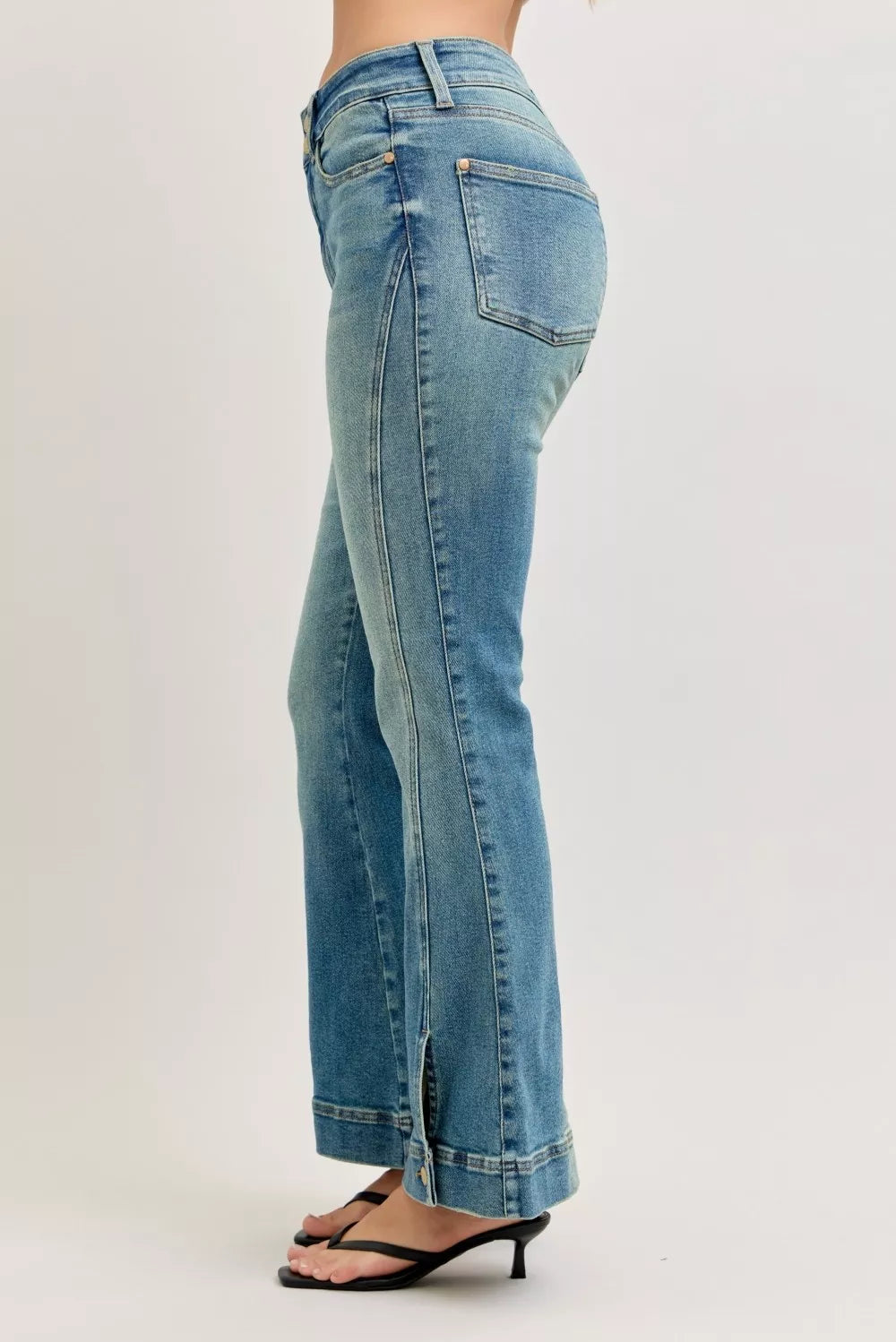 Judy Blue Medium WashedHigh Waist Vintage Wash Flare Jeans