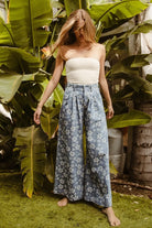 BiBi Denim Floral Textured Wide Leg Jeans