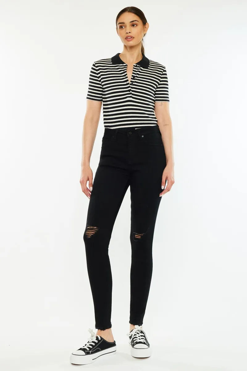 Kancan Distressed High Rise Super Skinny Jeans