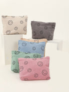 Zenana - 6 Colors- Corduroy Smile Clutch Bag