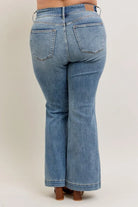 Judy Blue High-Waist Flare Denim Jeans with Front Seam Detail