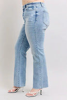 Judy Blue Mid Rise Light Wash Dad Jeans