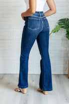 Judy Blue Mavis High Rise Side Seam Detail Flare Jeans Denim