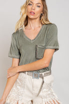 POL Girly Meets Basic Short Sleeve Top POL