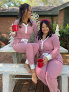 Candy Striped Pajama Pants Set Ave Shops