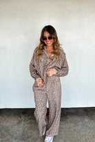 PREORDER: Blakeley Floral & Cheetah Drift Away Joggers Womens