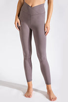 Rae Mode Plus V Waist Full Length Leggings Smoky Grey Rae Mode