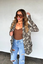 PREORDER: Blakeley Camo & Cheetah Print Lola Cardigan Womens
