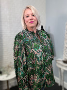 Jodifl Looking Out Damask Print Blouse Ave Shops