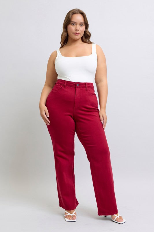 Scarlet Hearts Judy Blue Straight Leg Jeans