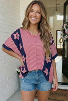Haptics Stars and Stripes Forever Oversized Top