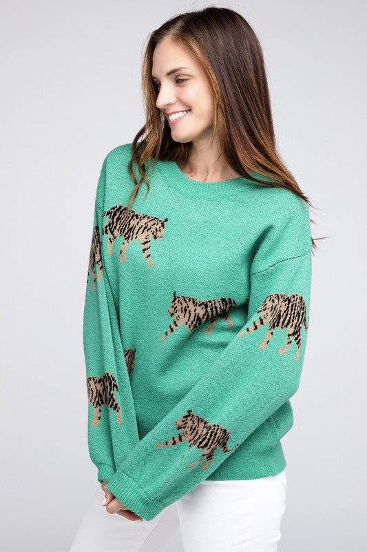 BiBi Tiger Pattern Sweater JADE BiBi