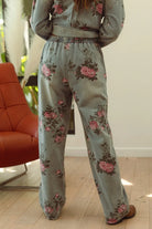 BiBi Flower Printed Denim Pants