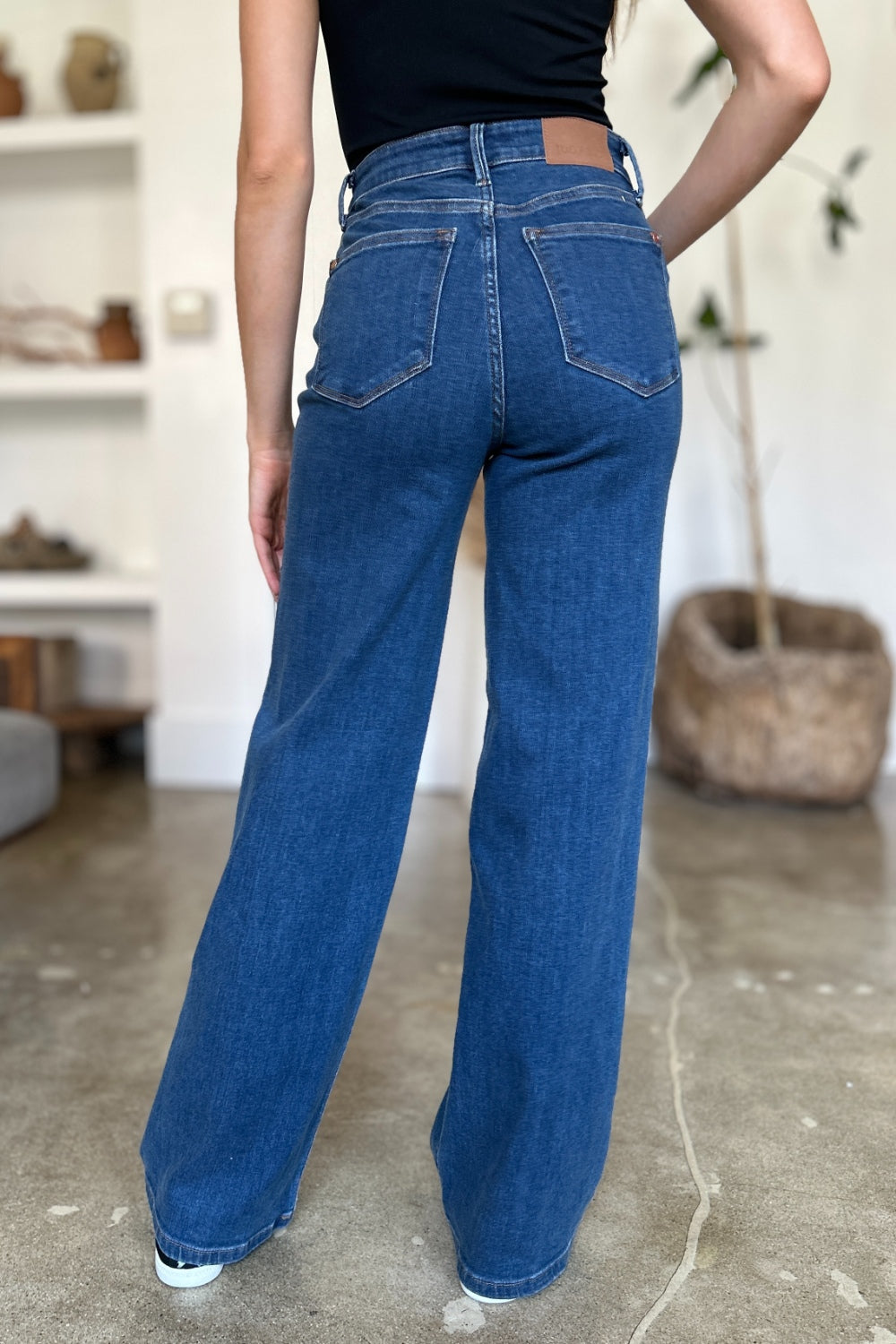 Judy Blue High Rise Straight Jeans Trendsi