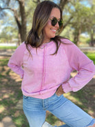 PREORDER: Best Selling Elliott Exposed Seam Sweatshirt in Five Colors Womens