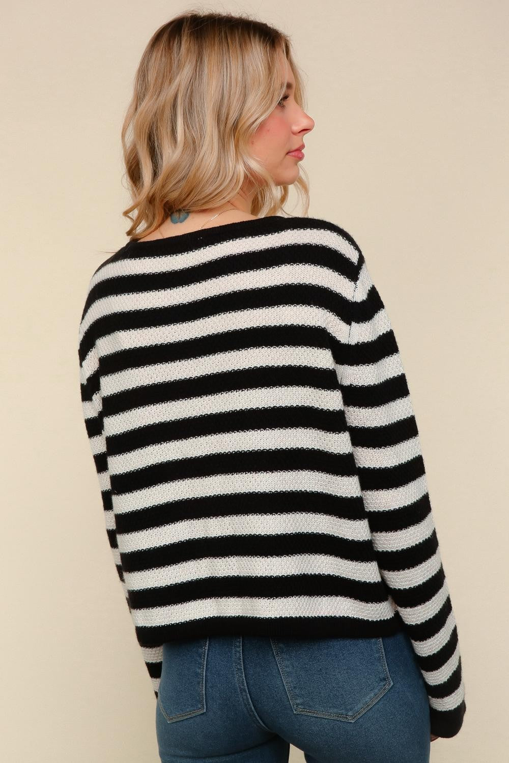 Haptics Gold Button Down Sweater Cardigan with Pocket