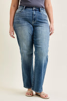 Judy Blue Holly Mid Rise Straight Womens