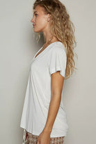 POL Basic V-Neck Short Sleeve T-Shirt