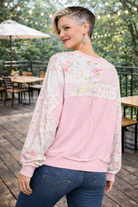 Haptics A Little Bias Printed Patchwork Top Womens