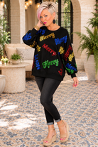 Fantastic Fawn Merry Everything Glitter Sweatshirt