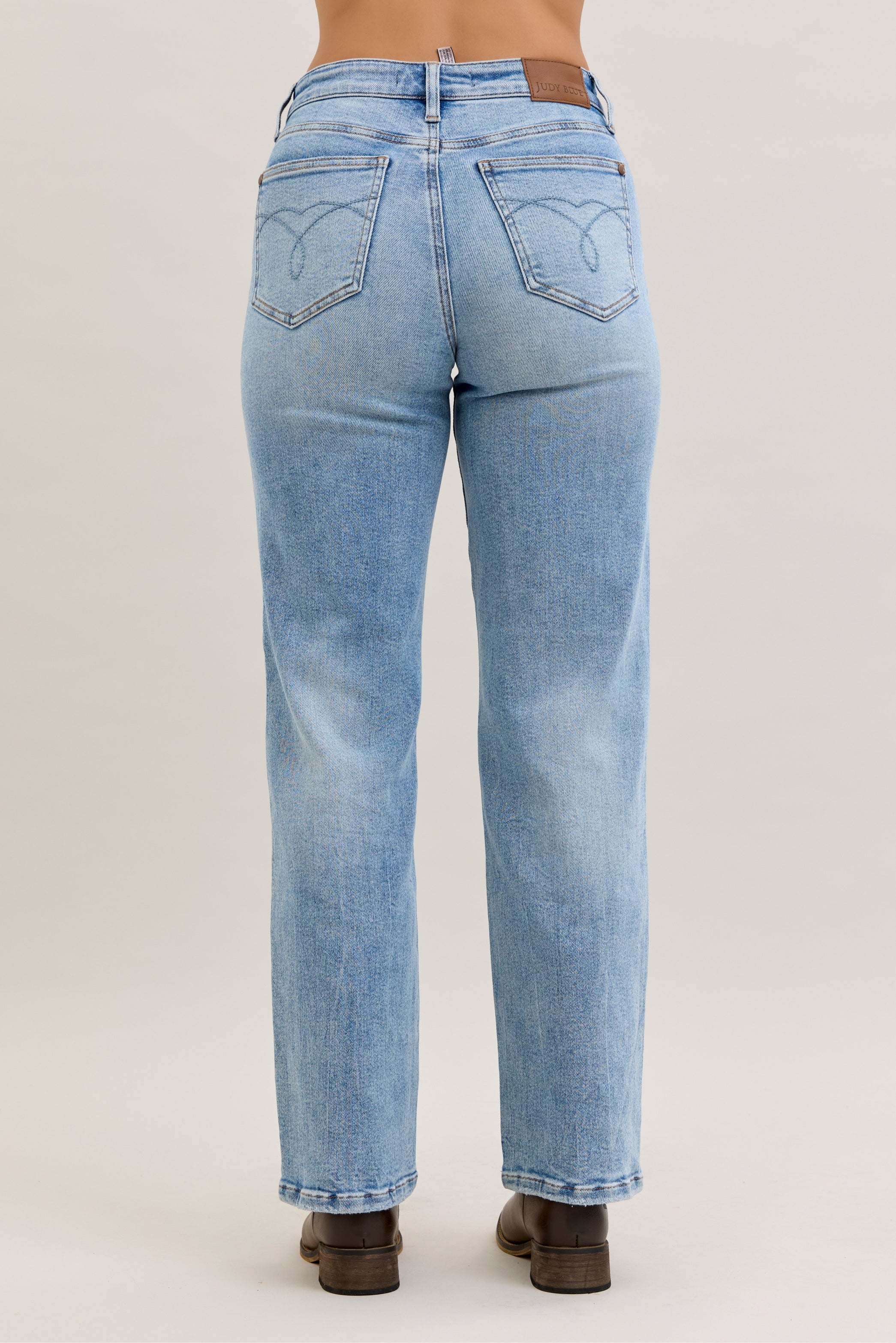 Heather Mid Rise Rigid Magic Straight Womens