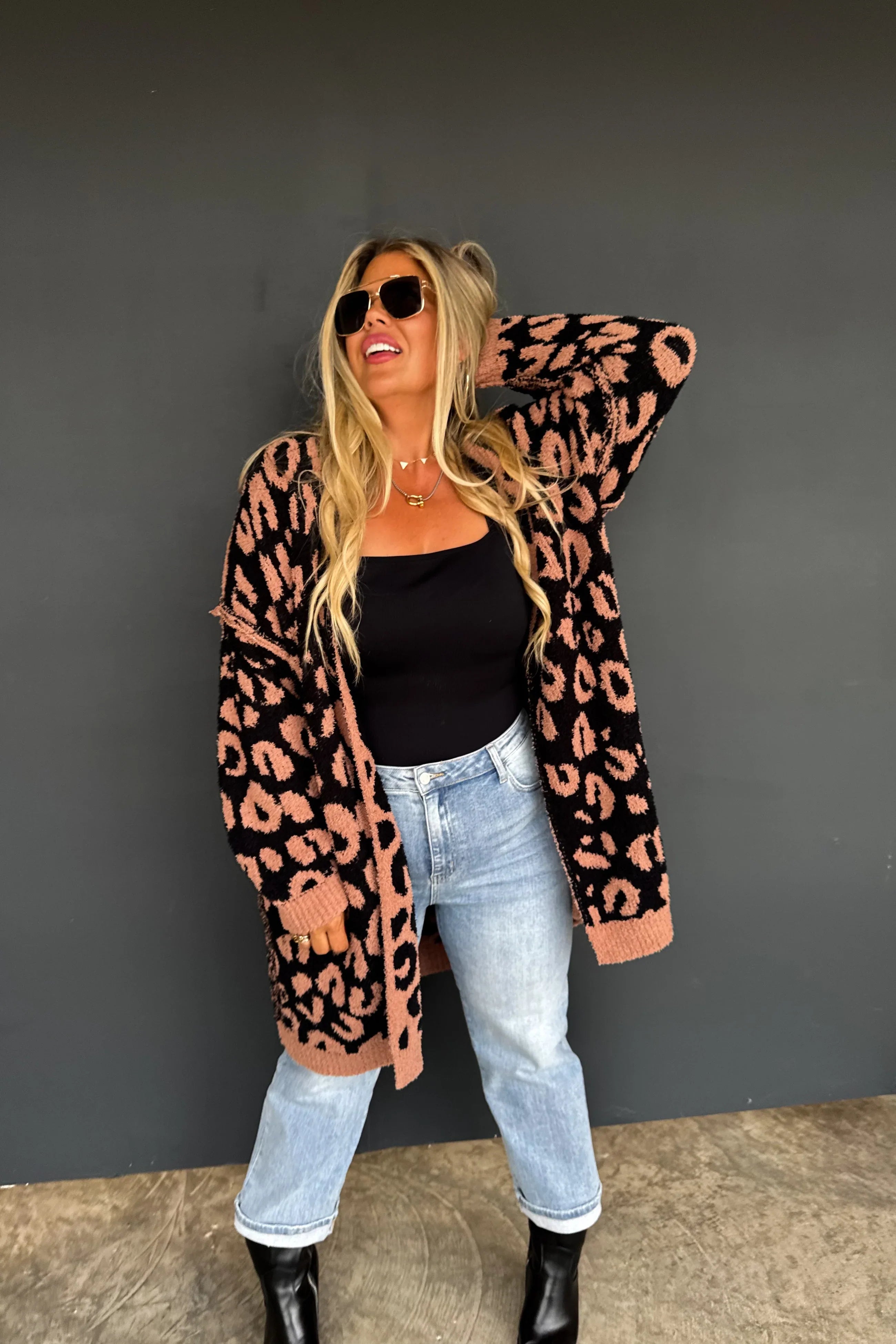PREORDER: Blakeley Lightning & Cheetah Cloud Cardigans Womens