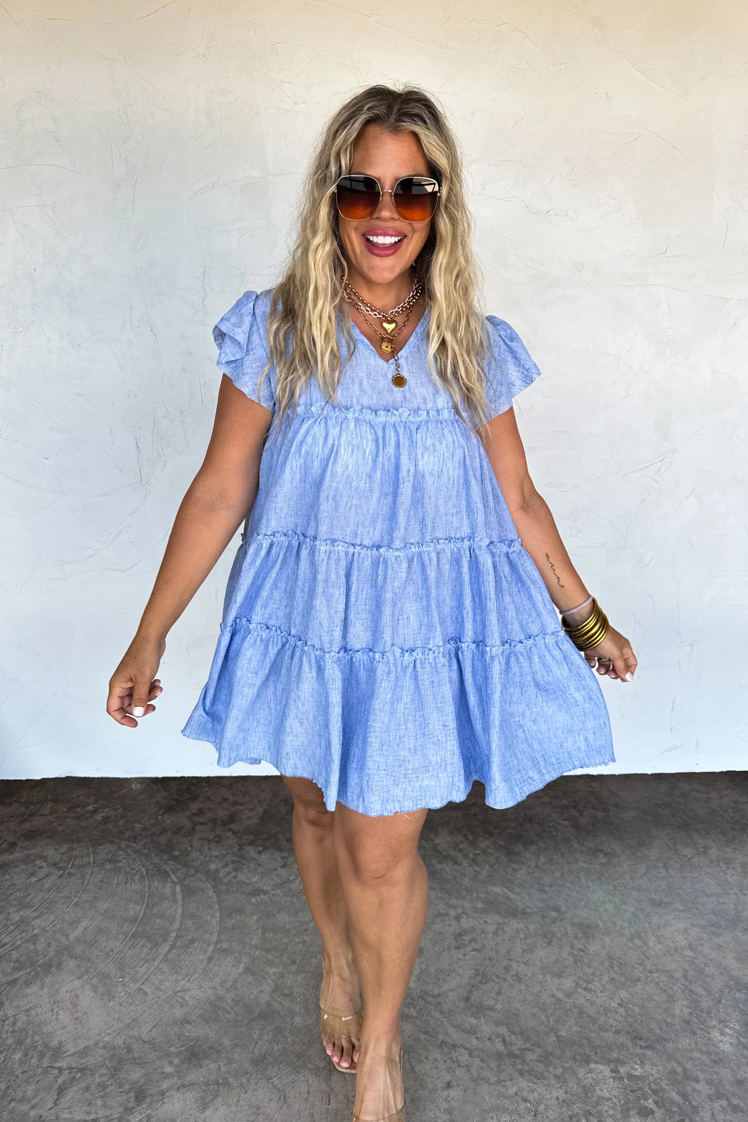 PREORDER: BLAKELEY Day Dreaming Ruffle Dress Womens
