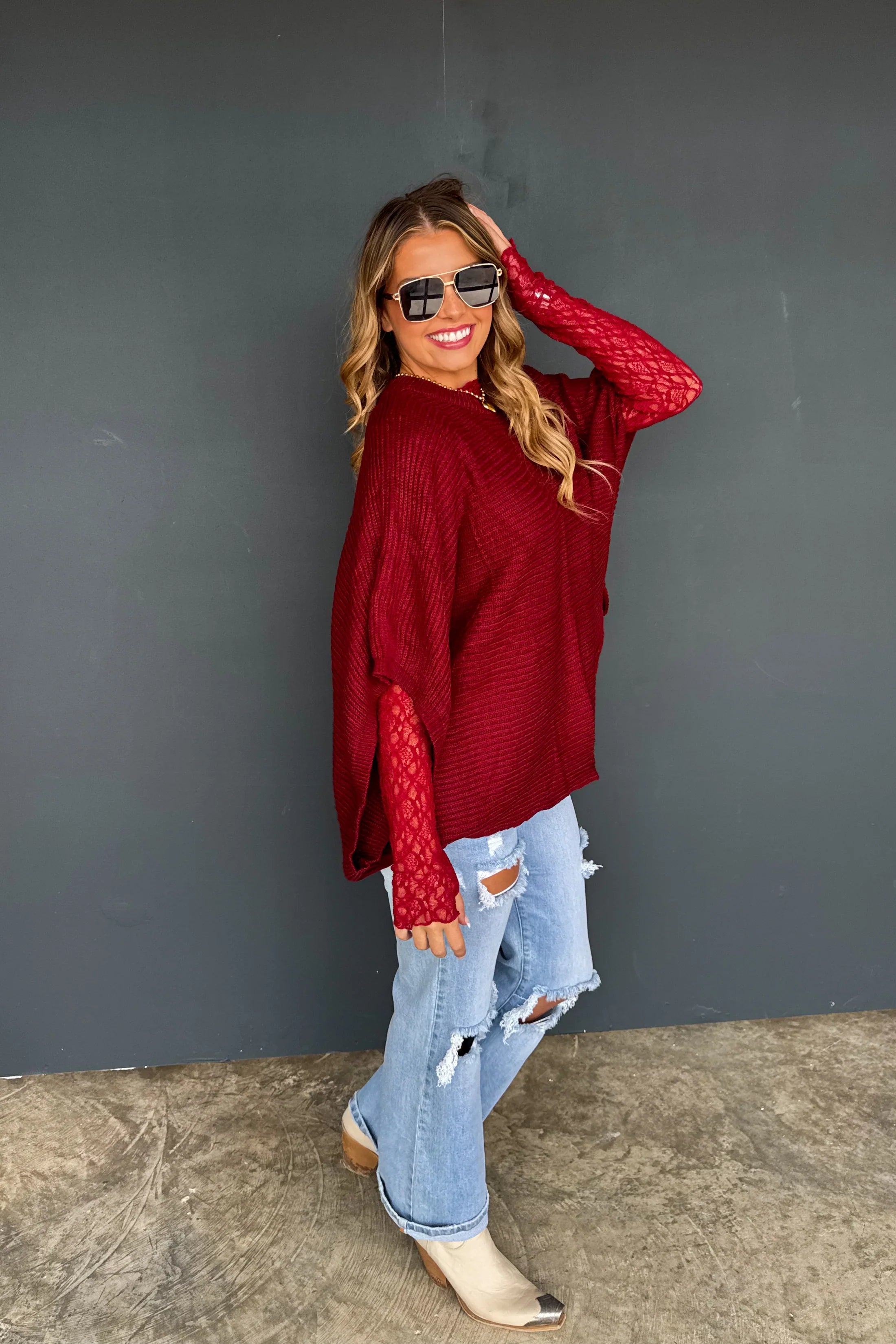 PREORDER: Blakeley Fall Meg Pullover Poncho Womens