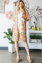 Heimish Multi Color Floral Open Cardigan Plus Size