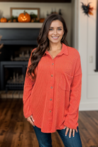 Blumin Simply Captivating Button Down - Orange