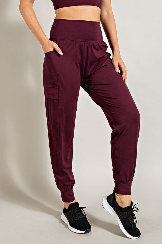 Rae Mode Butter Jogger With Side Pockets Cassis Rae Mode