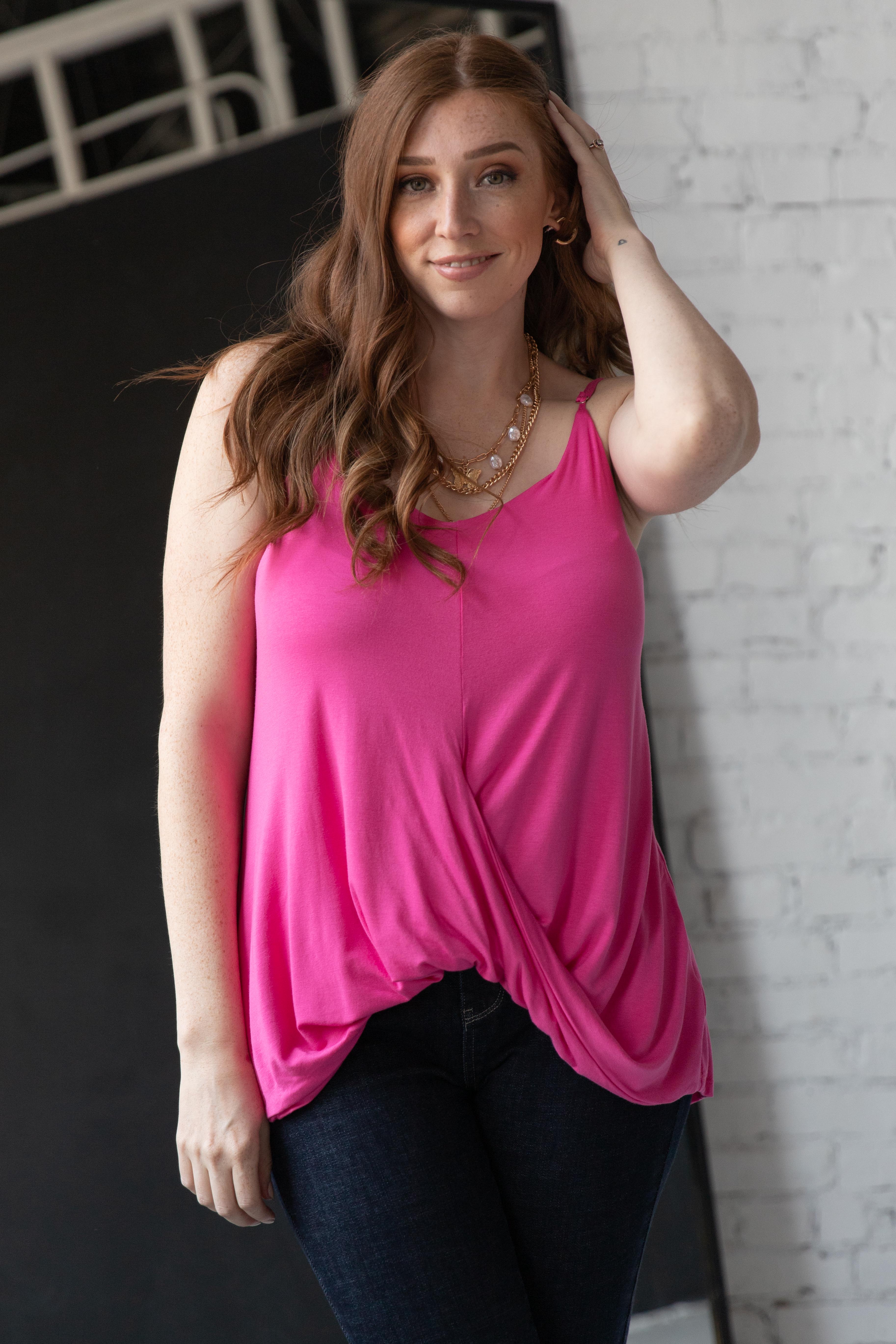 White Birch Think Pink Tank Womens