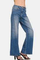 Zenana High Rise Wide Leg Jeans with Pockets Pants