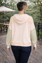 Haptics Floral Patchwork Hooded Pullover Womens