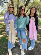 PREORDER: Best Selling Elliott Exposed Seam Sweatshirt in Five Colors Womens