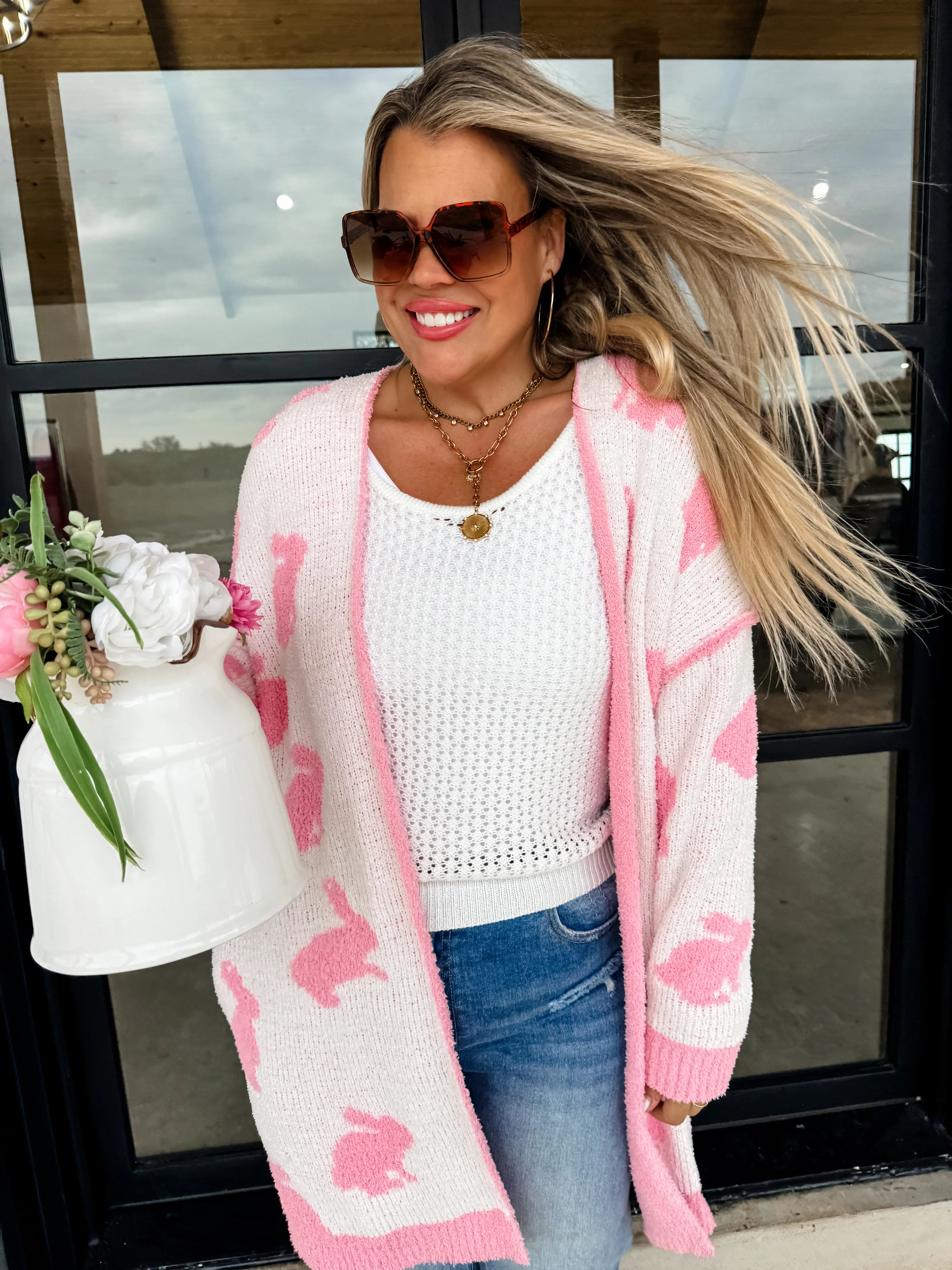 PREORDER: Blakeley Easter Cloud Cardigan in Two Prints Womens