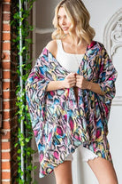 Heimish Multi Color Snake Open Cardigan