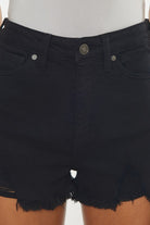 KanCan High Rise Black Denim Shorts Kan Can USA