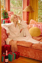 BiBi Taupe Two Tone Rib Texured Knit Collared Top with Zip Up