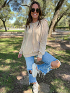 PREORDER: Best Selling Elliott Exposed Seam Sweatshirt in Five Colors Womens