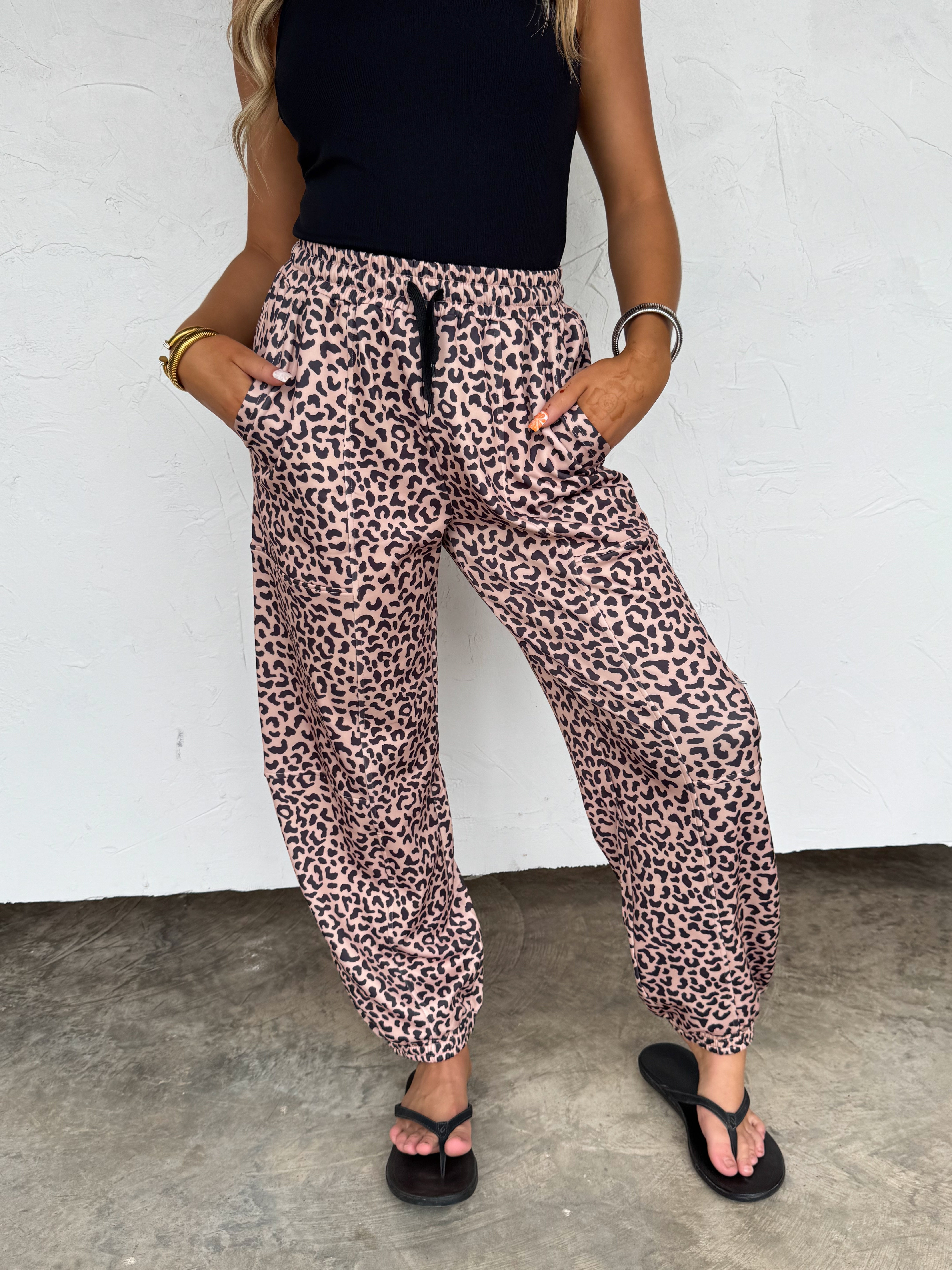 PREORDER- Blakeley COCO CHEETAH JOGGER PANTS